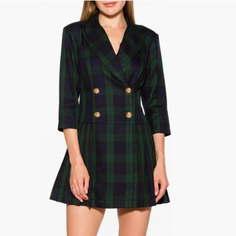ALEXA ADMOUR LAUREN CHRISTMAS PLAID TARTAN DRESS